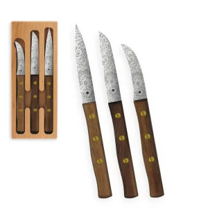 Zöppken Style 3er Set | Solinger Klingenvielfalt | Echtholzgriffe im Holzcase