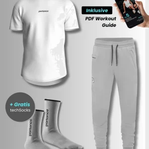Grey-White Workout Bundle Plus | Anti-Geruch-Technologie | Für Training & Alltag