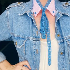 Kragencollier Pink Breeze – Verspielt, frisch, außergewöhnlich