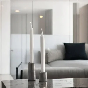 STELLA | Stabkerzenhalter 2er-Set | Handgemachter Beton in Grau & Anthrazit
